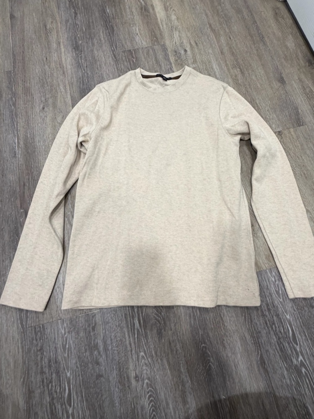 Banana Republic Men's Crewneck Sweater in Beige Oatmeal